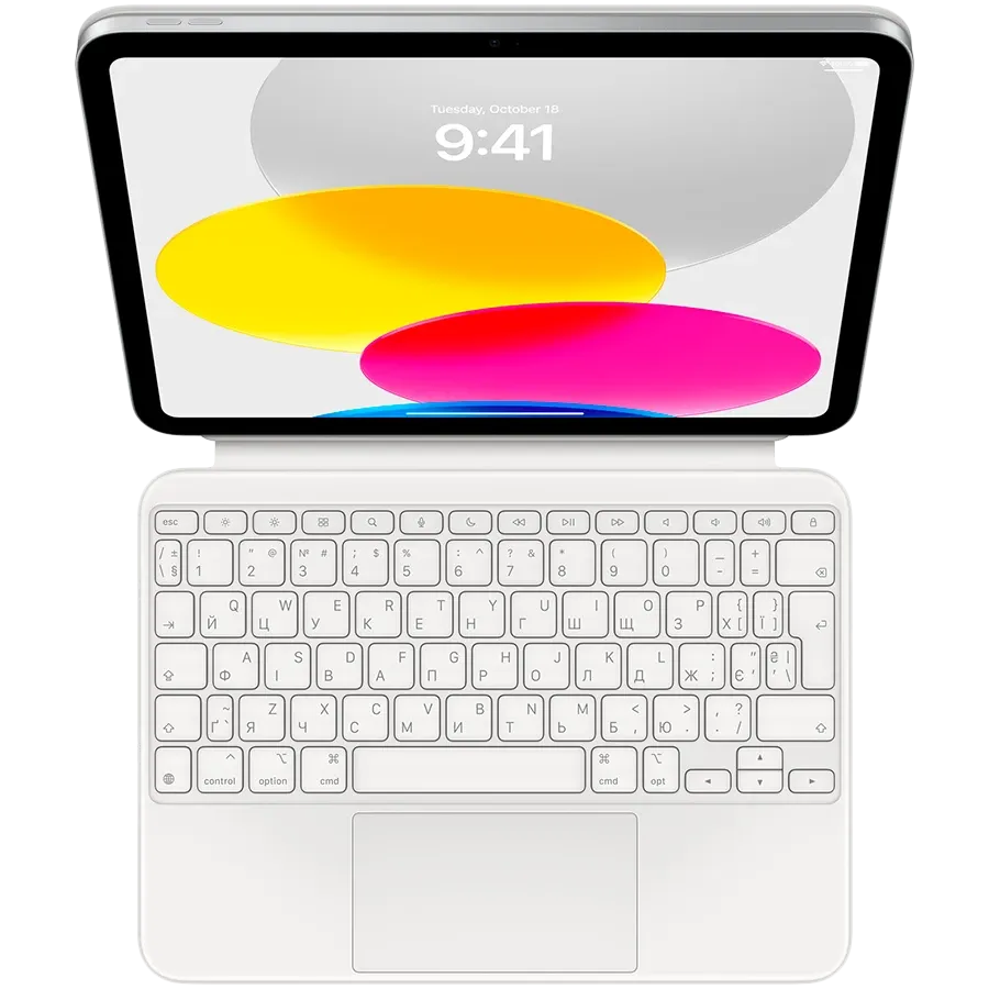 Чехол-клавиатура APPLE Magic Keyboard Folio  Белый для iPad (10th поколение) — Изображение №1