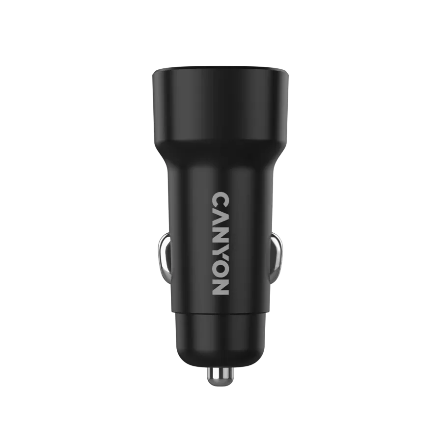 CANYON Προσαρμογέας Αυτοκινήτου 2*USB τύπου A, 24 βατ, Μαύρος — Εικών №5