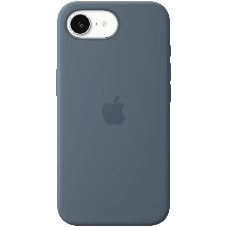 APPLE Чехол Silicone Case with MagSafe, Anchor Blue для iPhone 17e — Изображение №1