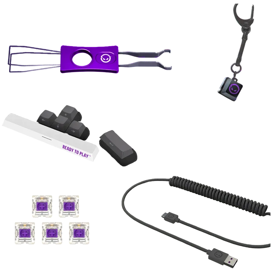 LORGAR KBP70TKLW Gaming Keyboard, Wireless, Beige, EN — Image №10