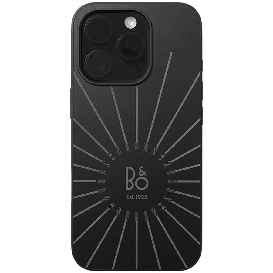 Чехол BANG & OLUFSEN Aluminium Case , Черный антрацит для iPhone 16 Pro Max — Изображение №1