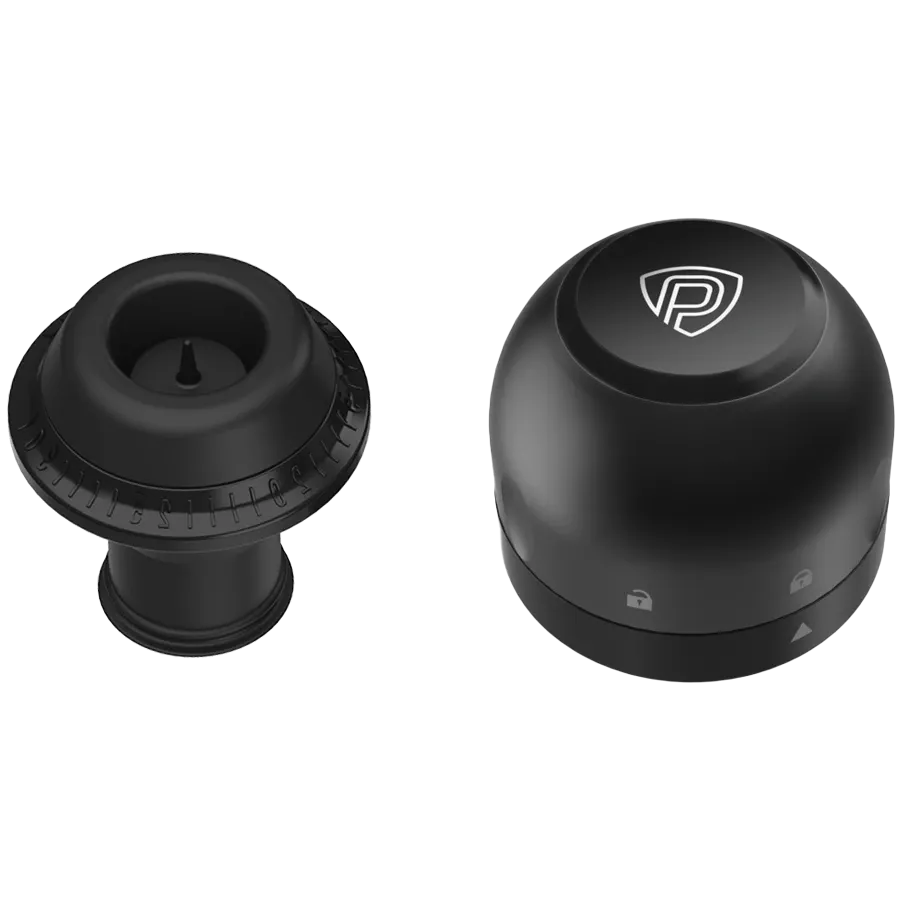 PRESTIGIO , ЧёрныйElectric Vacuum Wine Stopper with 2 stoppers — Изображение №6