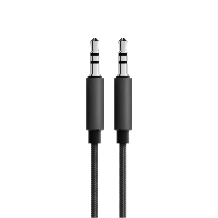 Fabric audio cable for Beoplay H95, Nero — image №1 Fabric audio cable for Beoplay H95, Nero — image №1