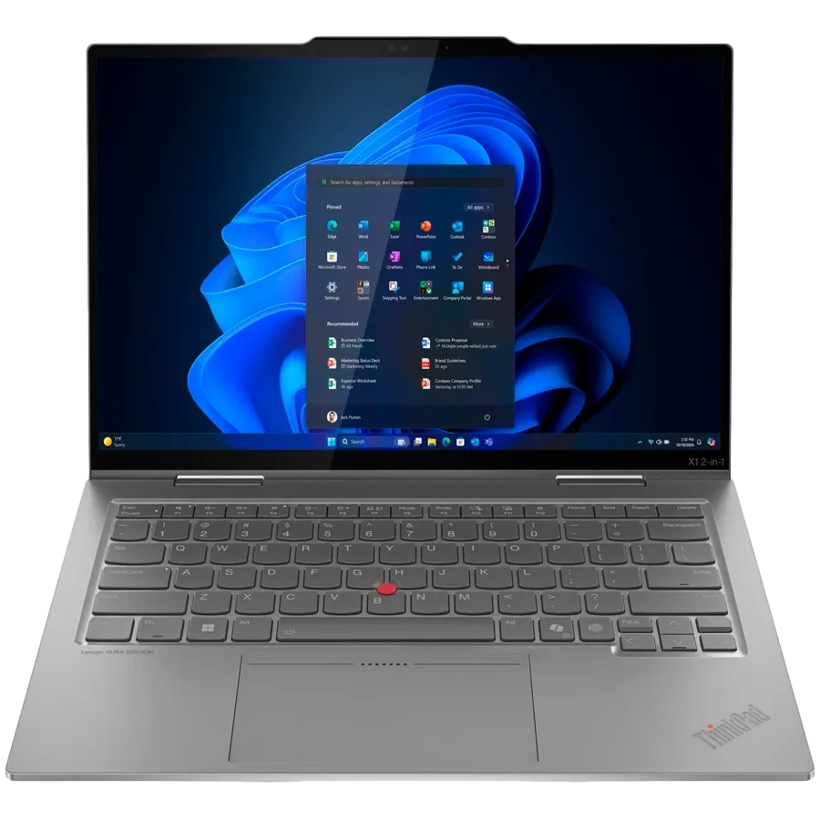 Laptop LENOVO ThinkPad X1 2-in-1 Gen 10 14" (2880x1800), Core Ultra 7 Processor 265U, 64 GB, Graphics, Gray, 2 GB — Image №1