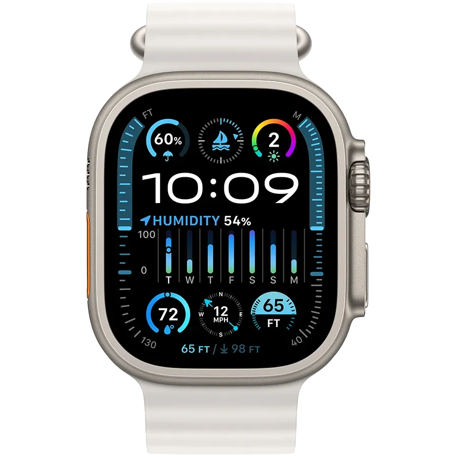 Apple Watch Ultra Series 2 GPS + Cellular, 49mm, White Ocean Band — Image №2