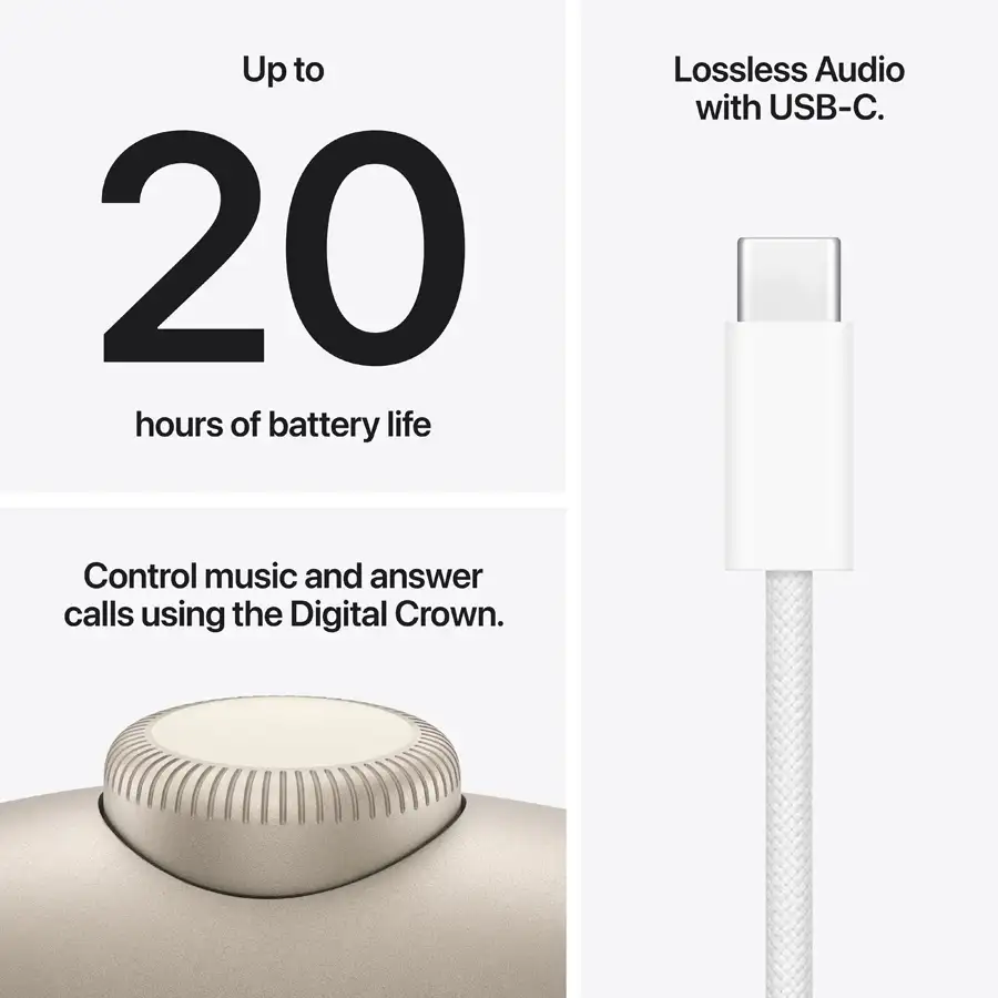 {APPLE} AirPods Max 2 with Беспроводная зарядка, Бежевый (MHWL4) — Изображение №7 {APPLE} AirPods Max 2 with Беспроводная зарядка, Бежевый (MHWL4) — Изображение №7