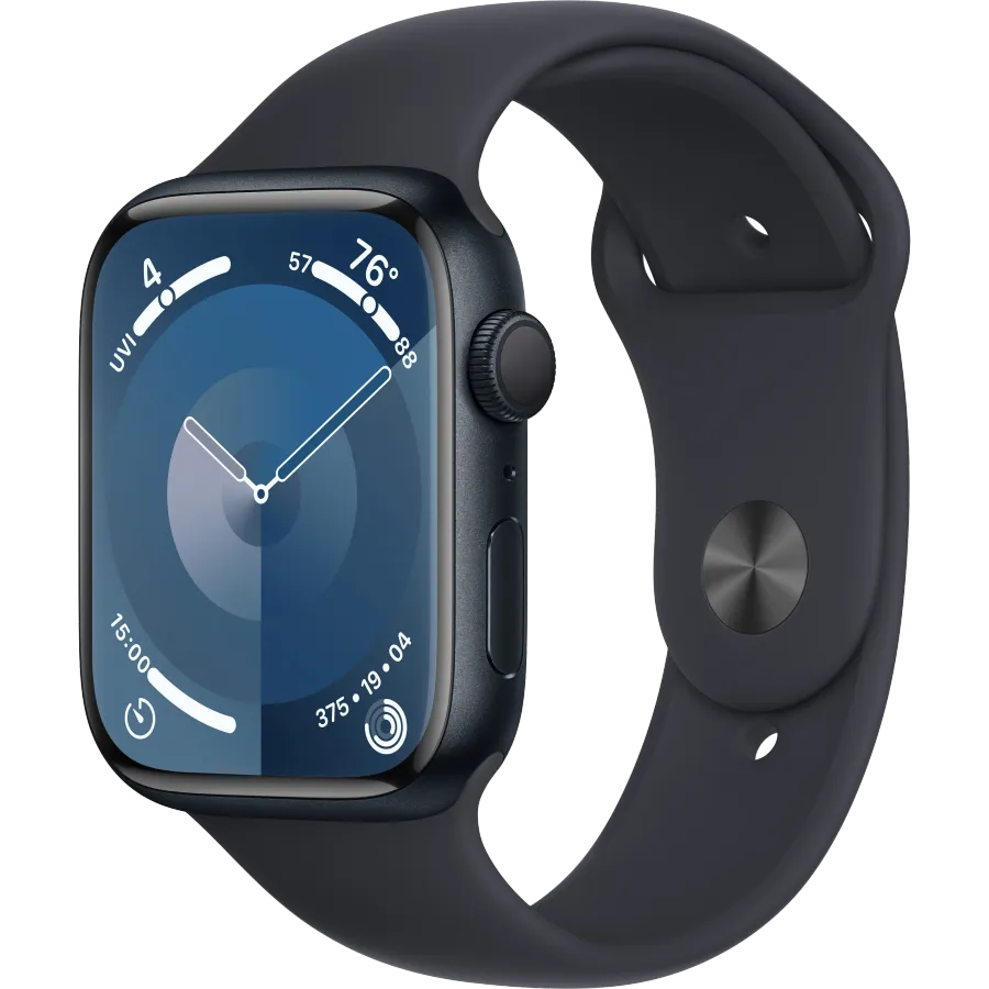 Apple Watch Series 9 GPS, 45χιλ., Μεσάνυχτα, Midnight Sport Band, M/L — Εικών №1 Apple Watch Series 9 GPS, 45χιλ., Μεσάνυχτα, Midnight Sport Band, M/L — Εικών №1