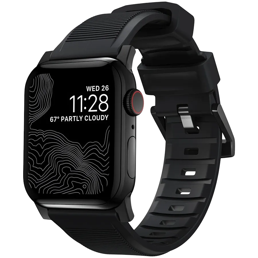 Band NOMAD Rugged Strap V.2 for Apple Watch 40/38 Black — Image №1