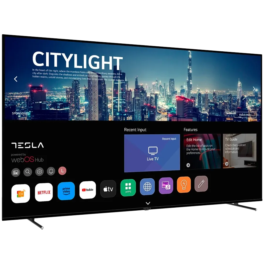 TESLA Смарт ТВ, LCD, 85", UHD, Чёрный — Изображение №2