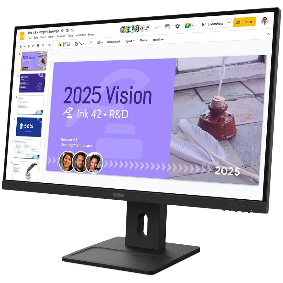 LENOVO Monitor LED (27", 2560x1440, IPS) Raven Black — Image №2