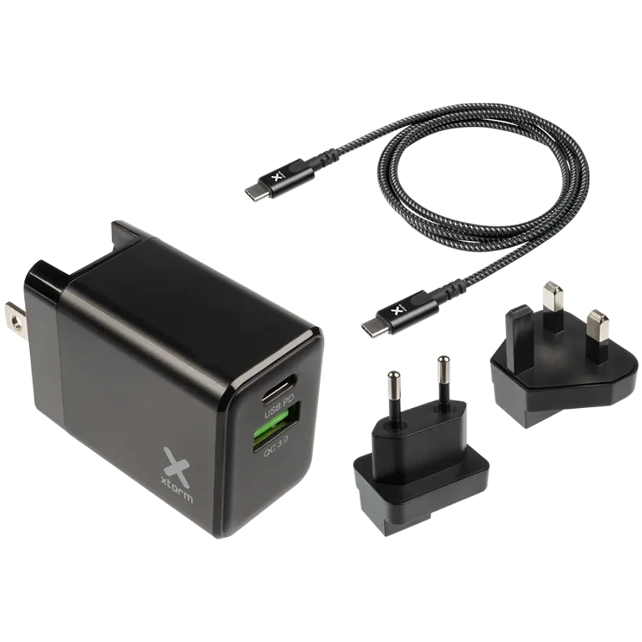XTORM Προσαρμογέας ρεύματος USB-C, 65 βατ, Μαύρος — Εικών №1
