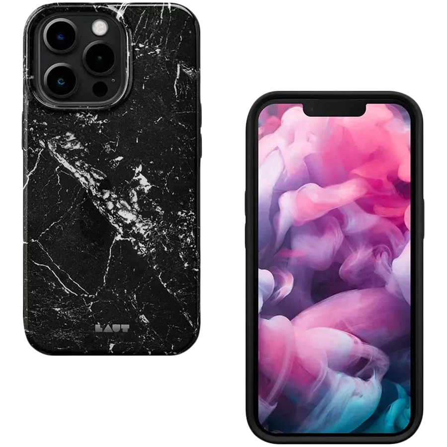 LAUT Protective Case Huex Elements Marble , Black for iPhone 13 Pro Max — Image №2