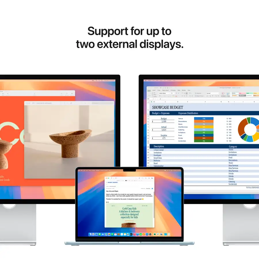Apple MacBook Air 13.6"  Apple M4 (10C CPU/10C GPU), 16 GB, 512 GB, Sky Blue, 2025 — Изображение №10