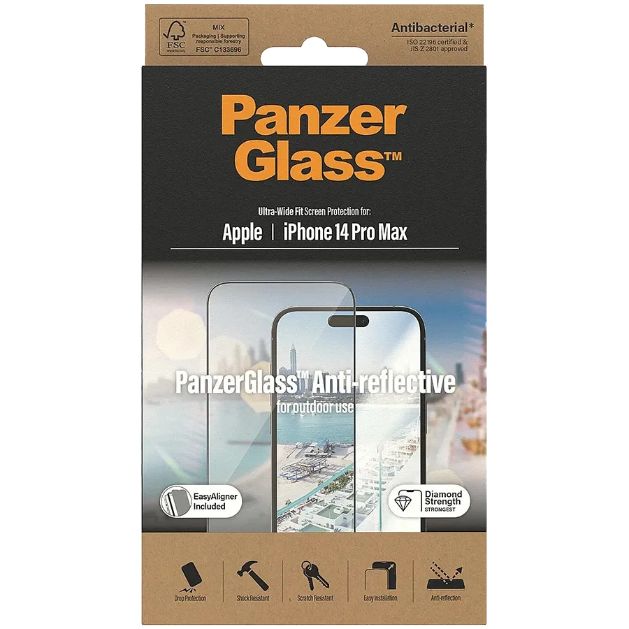 Safety Glass PANZERGLASS for iPhone 14 Pro Max (2774) — Image №1 Safety Glass PANZERGLASS for iPhone 14 Pro Max (2774) — Image №1