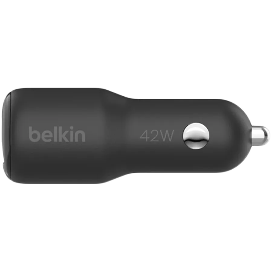BELKIN Προσαρμογέας Αυτοκινήτου 2*USB/USB-C, 42 βατ, Μαύρος — Εικών №2
