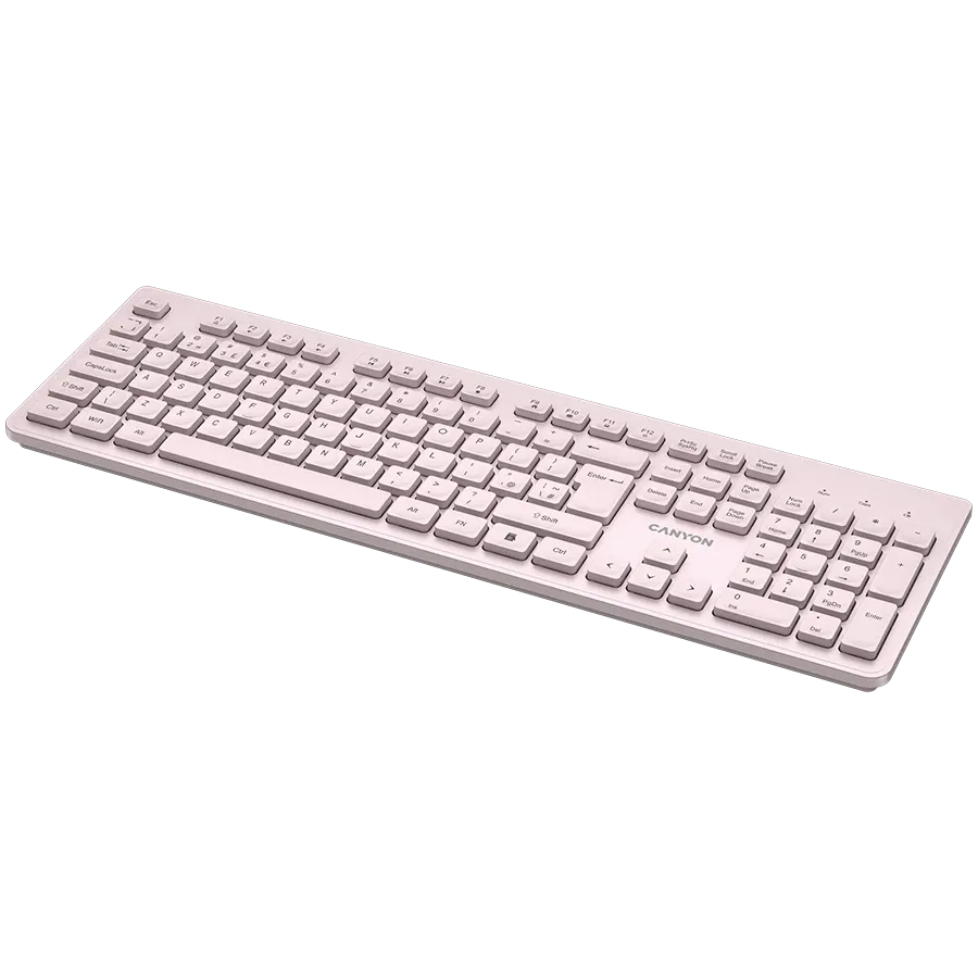 CANYON HKB-W01 Клавиатура, Беспроводная, Бежевый — Изображение №4