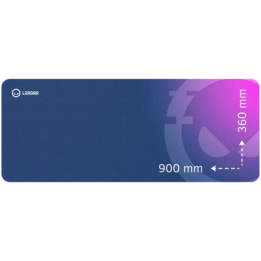 Gaming mouse pad LORGAR 900mm x 360mm x 3mm, Purple — Изображение №1