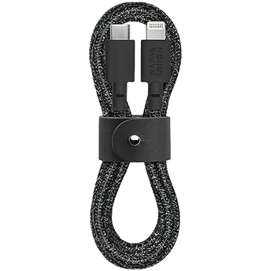 Кабель-переходник с USB-C на Lightning NATIVE UNION, 1.2 м, Чёрный — Изображение №1