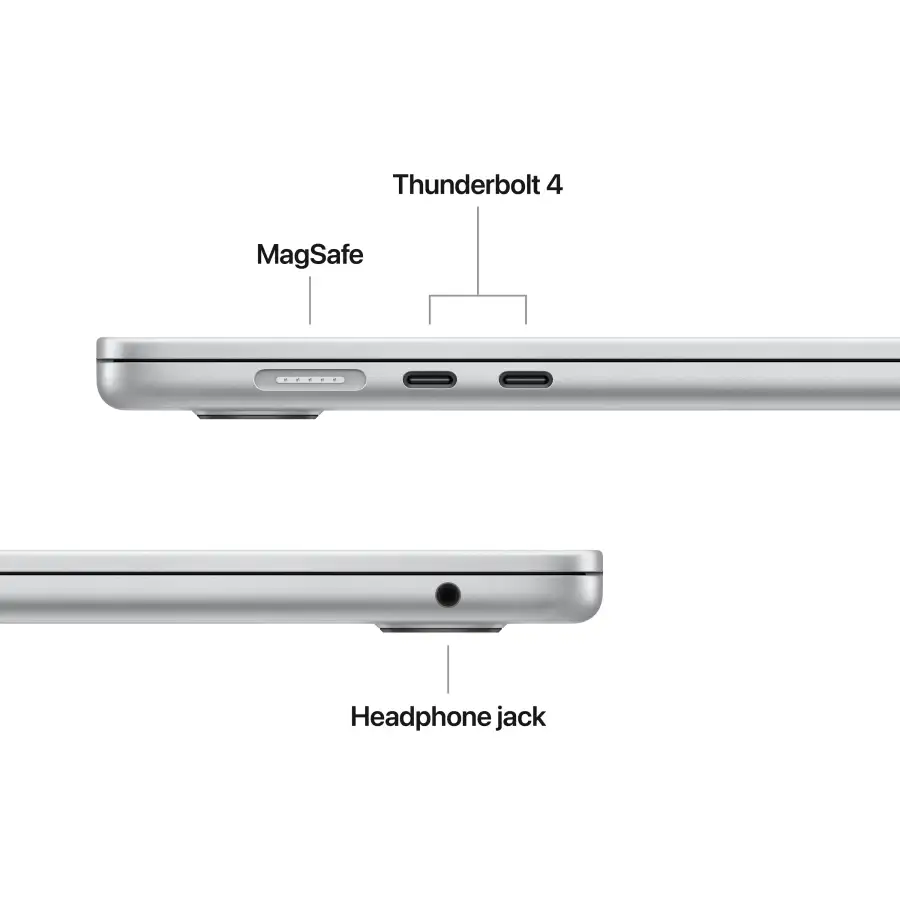 Apple MacBook Air 15.3"  Apple M4 (10C CPU/10C GPU), 16 GB, 512 GB, Silver, 2025 — Εικών №7