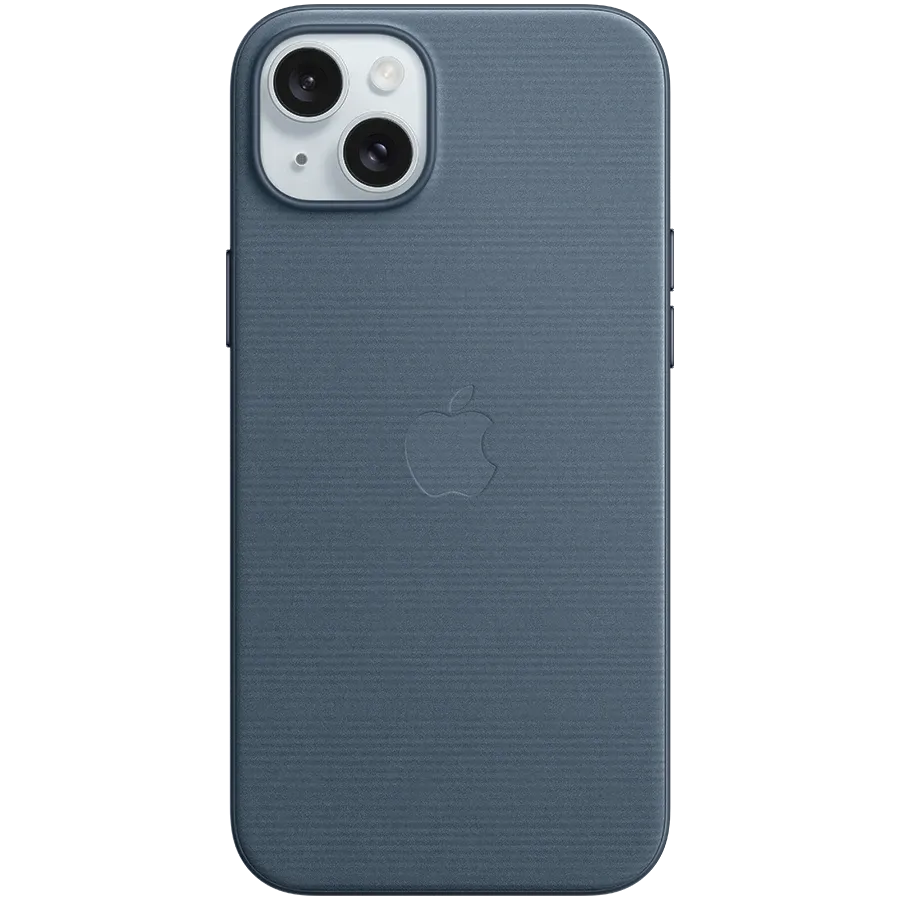 Husă APPLE FineWoven cu MagSafe pentru iPhone 15 Plus, Pacific Blue — image №1