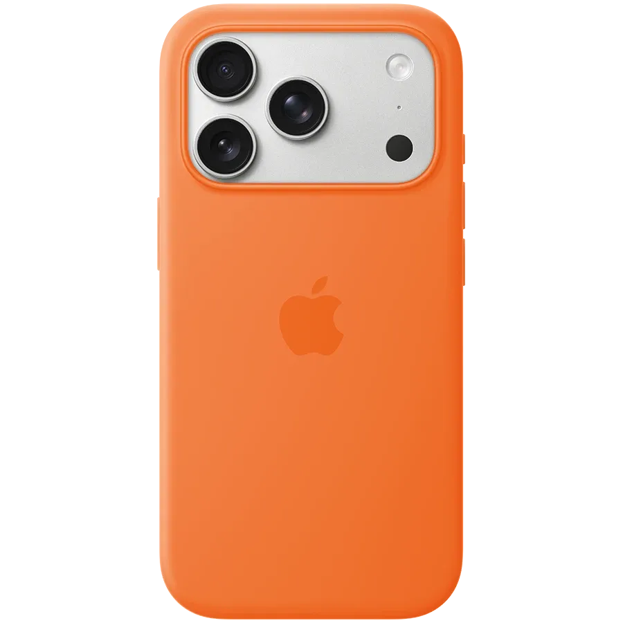 APPLE Silicone Case with MagSafe, Orange for iPhone 17 Pro — Image №1