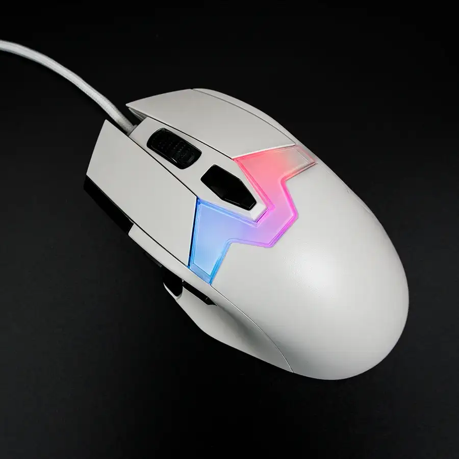 LORGAR MSP80 Gaming Mouse, Wired, White — Image №10 LORGAR MSP80 Gaming Mouse, Wired, White — Image №10