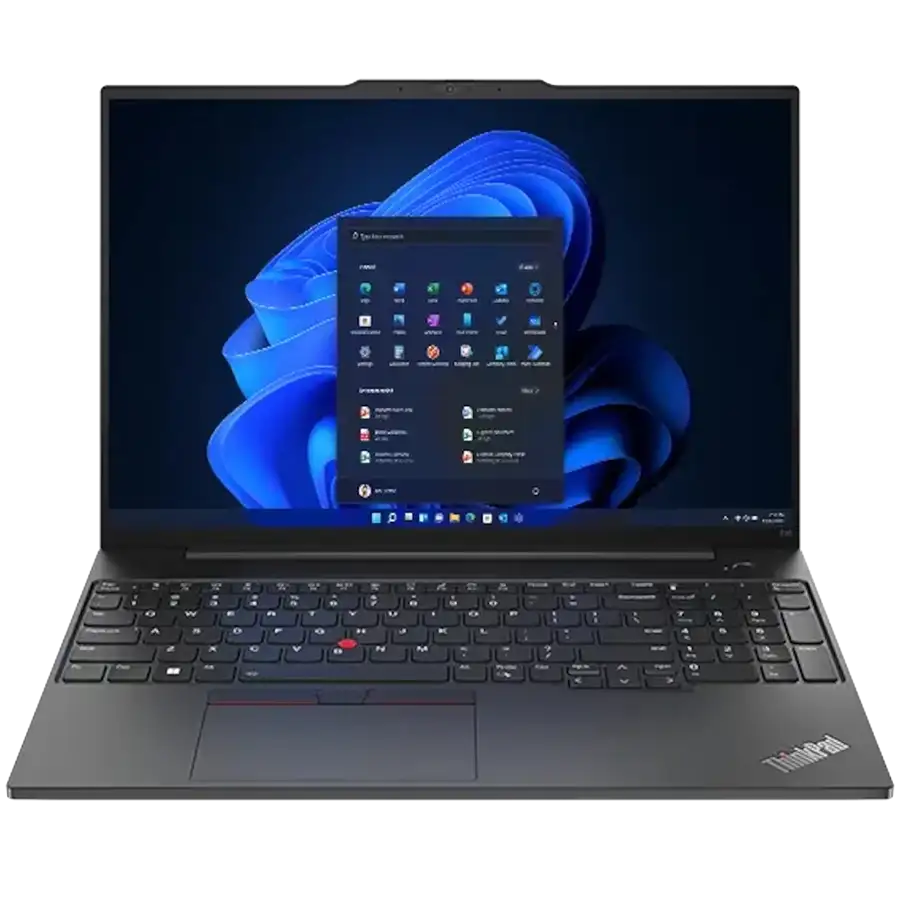 Φορητός LENOVO ThinkPad E16 Gen 4 16" Core Ultra 7 Processor 355 16γιγαμπάιτε RAM 512γιγαμπάιτε Στερεά μονάδα δίσκου, Μαύρος — Εικών №1