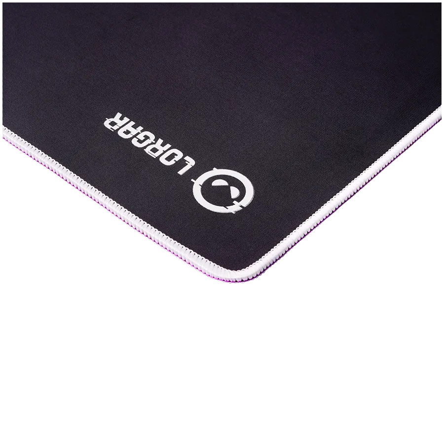 LORGAR Gaming mouse pad 360x300mm, Black/Purple — Image №6