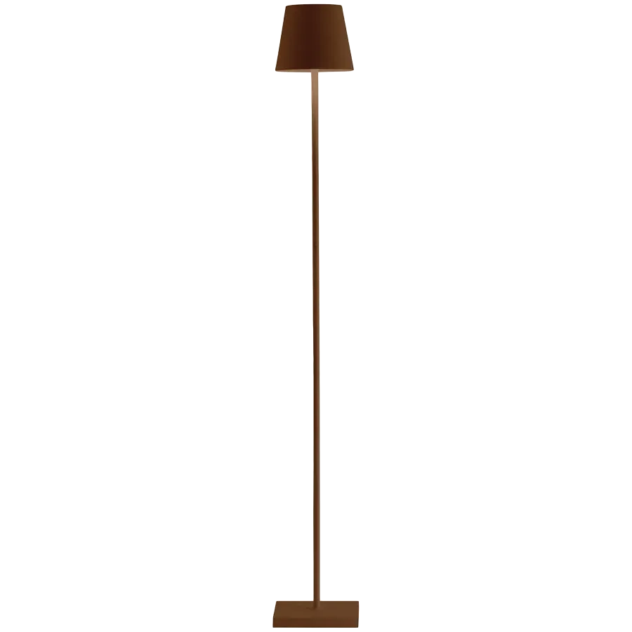 ZAFFERANO POLDINA PRO L FLOOR LAMP 170x170x1220mm. PAINTED CORTEN 5.5W LED 400lm. — Εικών №1