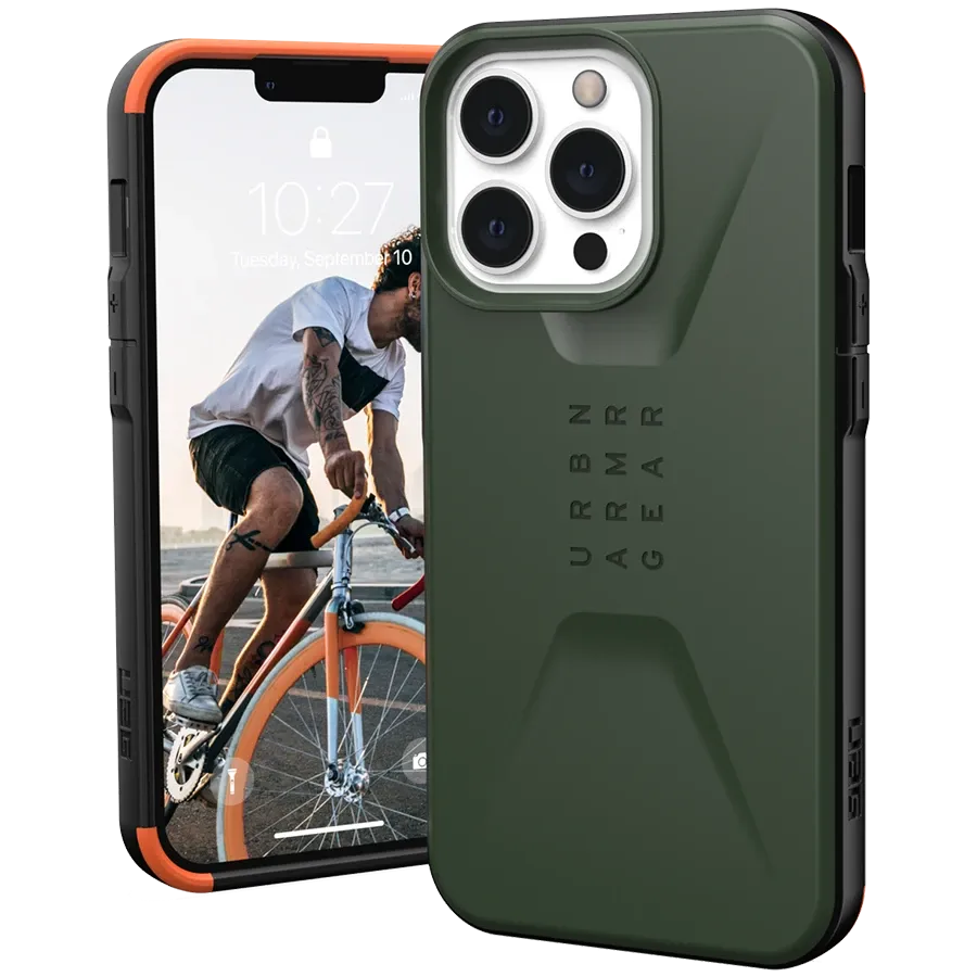 UAG Защитный чехол Civilian with MagSafe, Оливковый для iPhone 13 Pro — Изображение №1