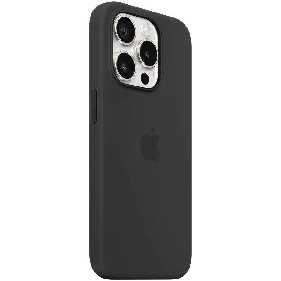 APPLE Іс Silicone Case with MagSafe with MagSafe Қара for iPhone 15 Pro — image №2