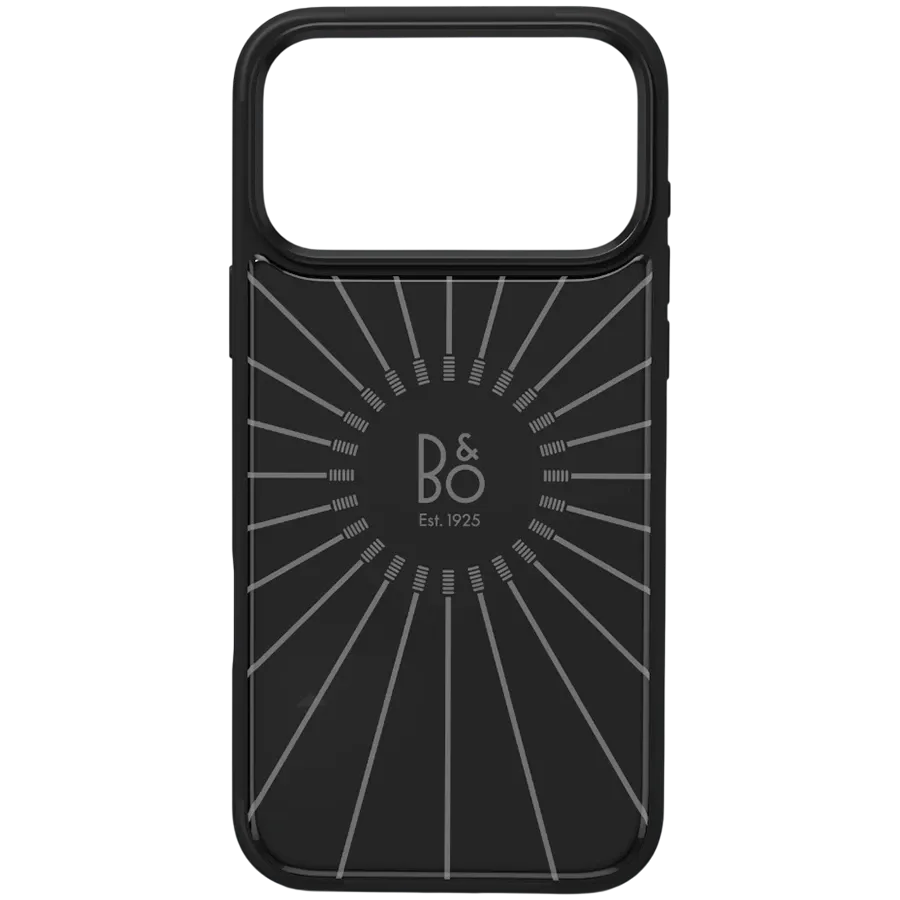 B&O BY ASBIS Чехол Glass version with MagSafe, Черный антрацит для iPhone 17 Pro — Изображение №1 B&O BY ASBIS Чехол Glass version with MagSafe, Черный антрацит для iPhone 17 Pro — Изображение №1