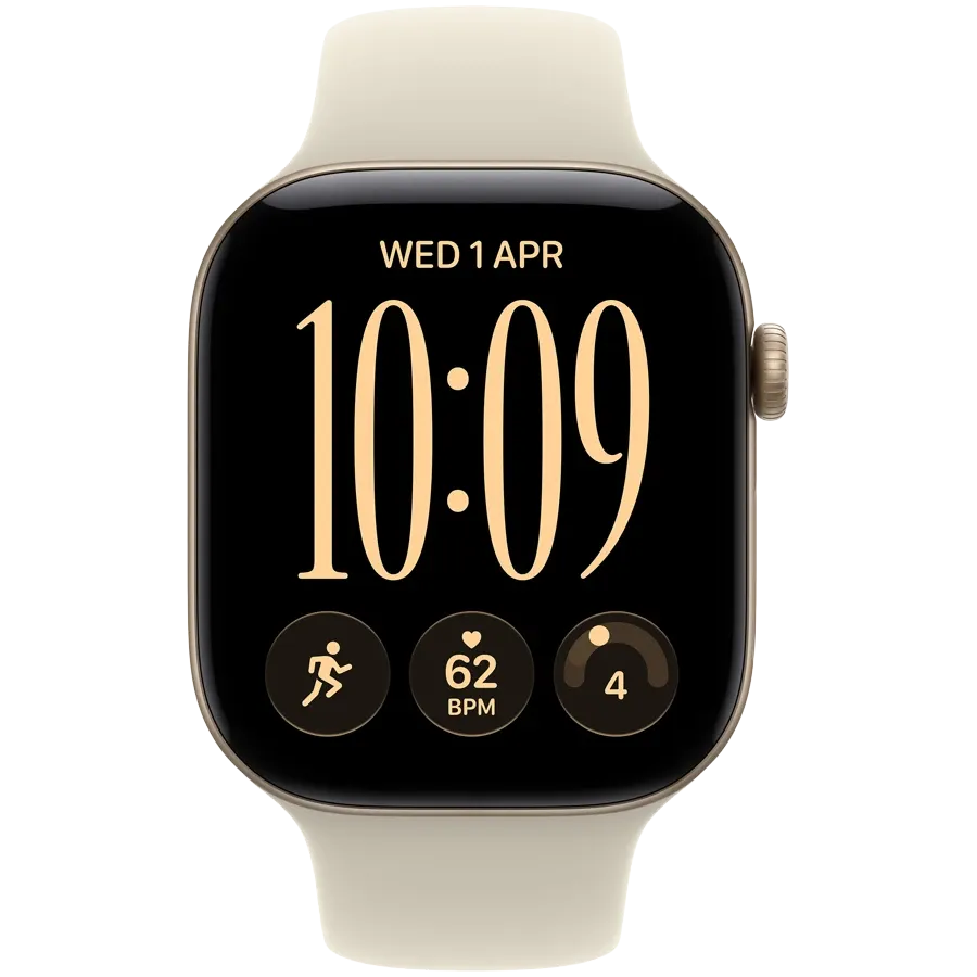 Apple Watch Series 12 GPS, 42χιλ., Light Gold, Sand Sport Band, M/L — Εικών №2