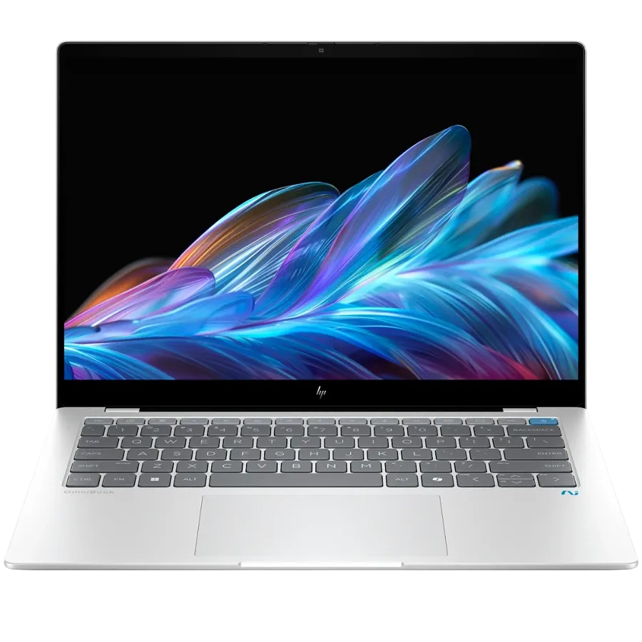 Φορητός HP INC 14"), Qualcomm Snapdragon X Elite X1E-78-100, 32 γιγαμπάιτε, Qualcomm Adreno 660, Meteorite Silver, 1 τεραμπάιτε — Εικών №1