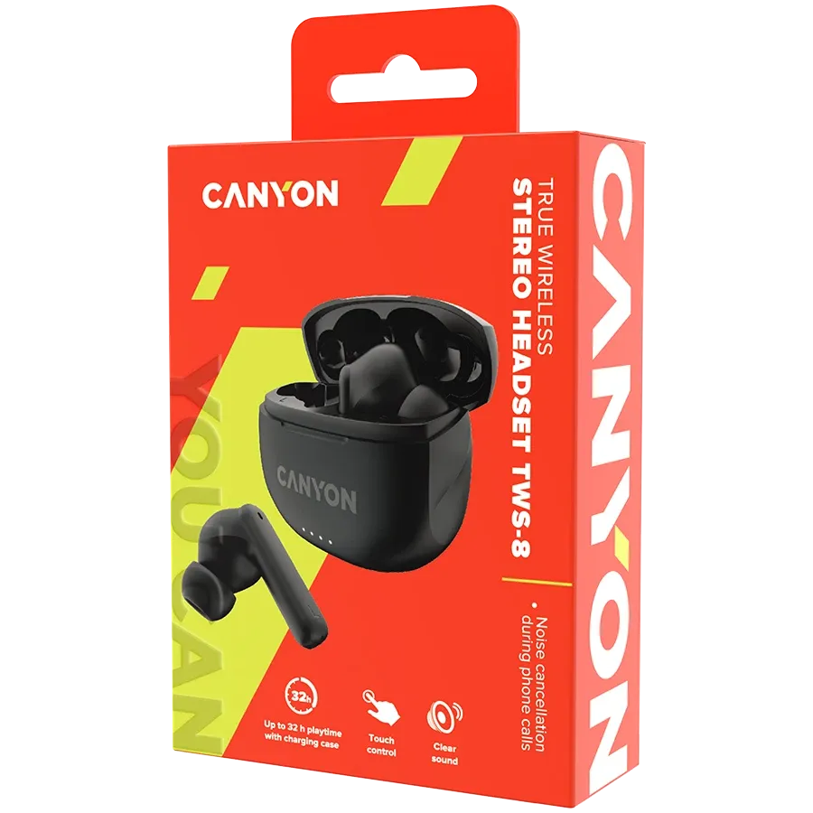 CANYON TWS-8 {Бездротове} Гарнітура, Чорний — Зображення №5
