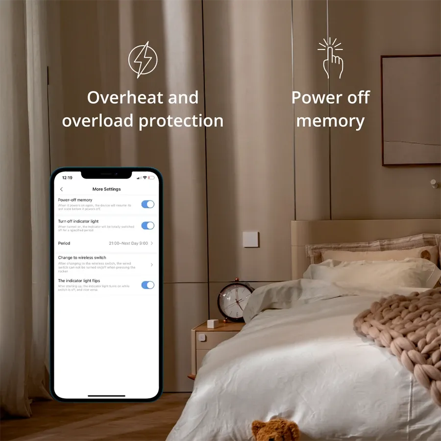 Aqara Smart Wall Switch H1 EU (With Neutral, Single Rocker) — Image №7