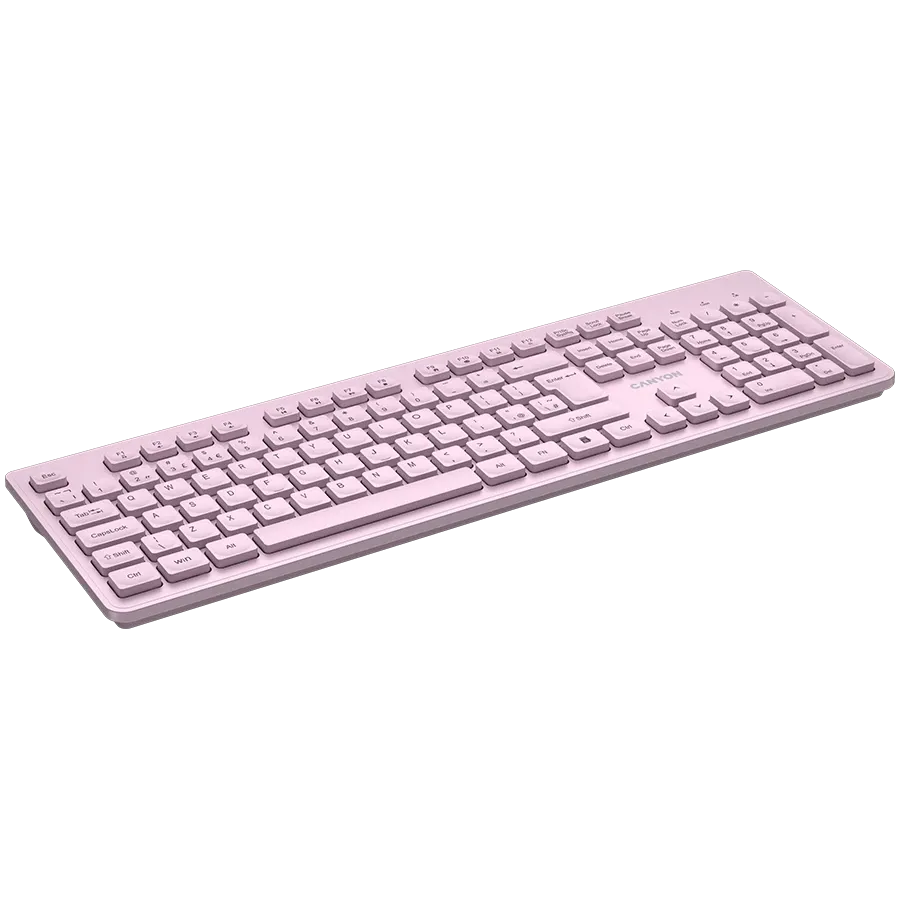 CANYON HKB-W01 Πληκτρολόγιο, Ασύρματο, Ροζ — Εικών №5