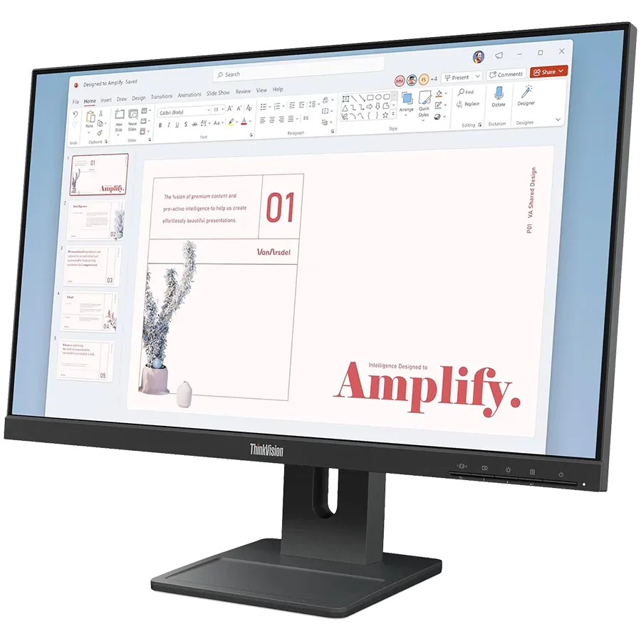 LENOVO Monitor LED (23.8", 1920x1080, IPS) Black — Image №2