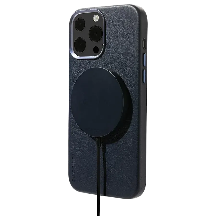 DECODED Θήκη Leather Case με MagSafe, Μαρίν for iPhone 13 Pro — Εικών №3