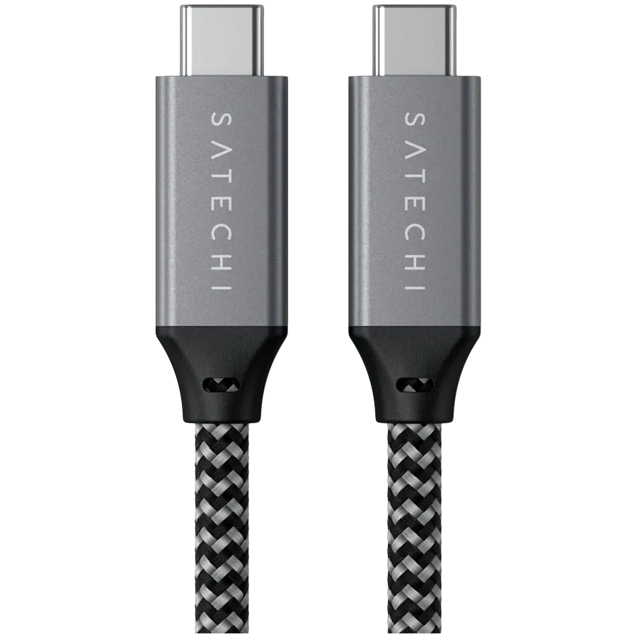 SATECHI USB-C Cable, 0.25 m, Space Gray — Image №3