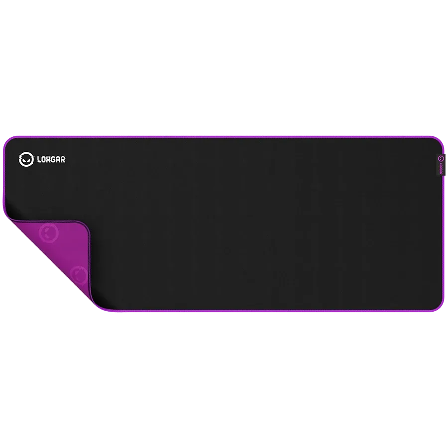 Gaming mouse pad LORGAR 900mm x 360mm x 3mm, Black/Purple — Image №2 Gaming mouse pad LORGAR 900mm x 360mm x 3mm, Black/Purple — Image №2