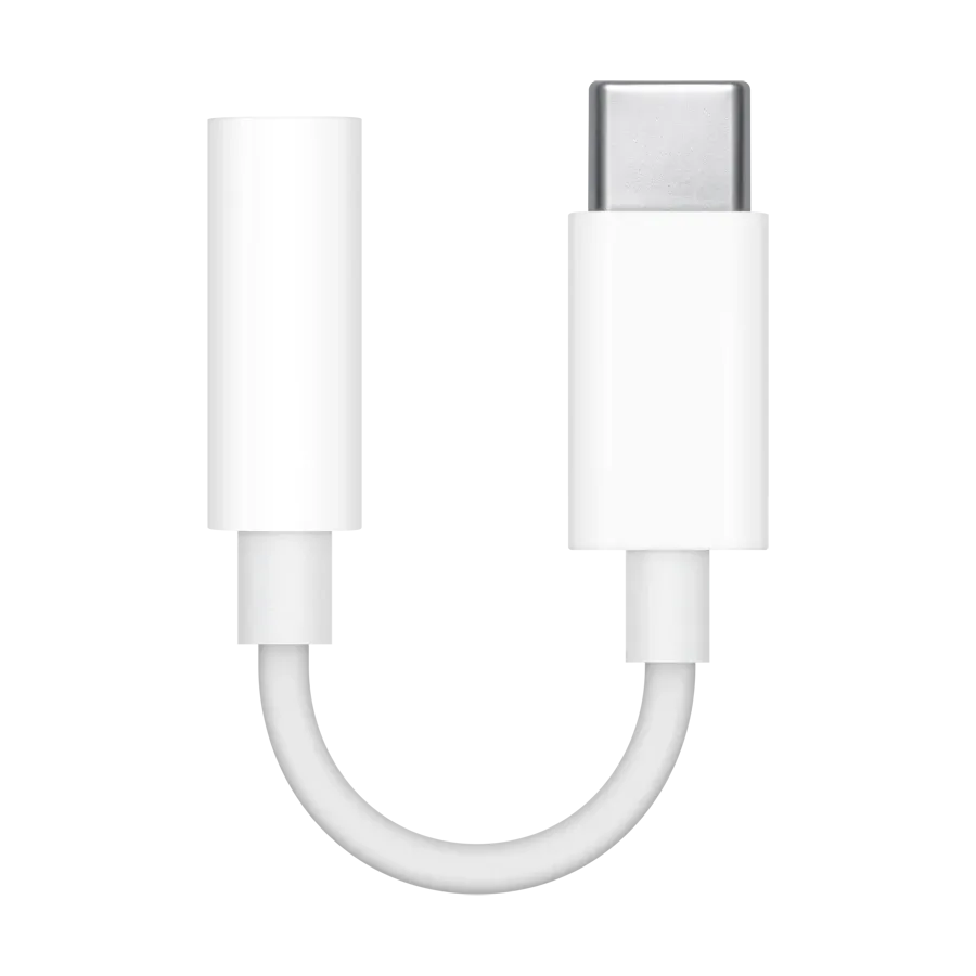 APPLE Προσαρμογέας USB-C σε υποδοχή ακουστικών 3,5 mm, Λευκό — Εικών №1