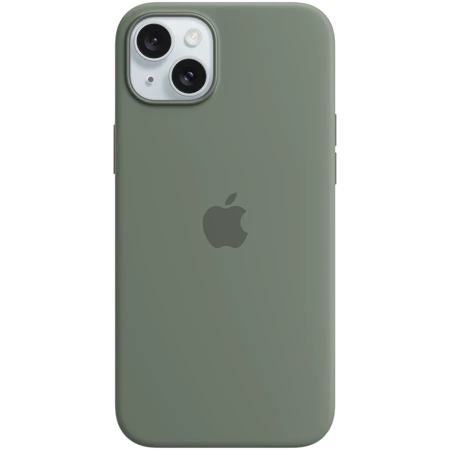 Husă APPLE din silicon cu MagSafe pentru iPhone 15 Plus, Cypress — image №1