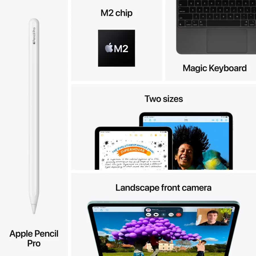 iPad Air 11 M2, 1 TB Wi-Fi+4G 2024, Blue — Image №8