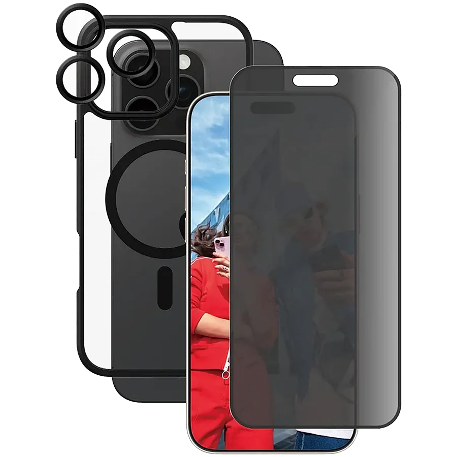 PANZERGLASS Чехол Flagship 3-in-1 Bundle with MagSafe, Чёрный для iPhone 16 Pro — Изображение №1