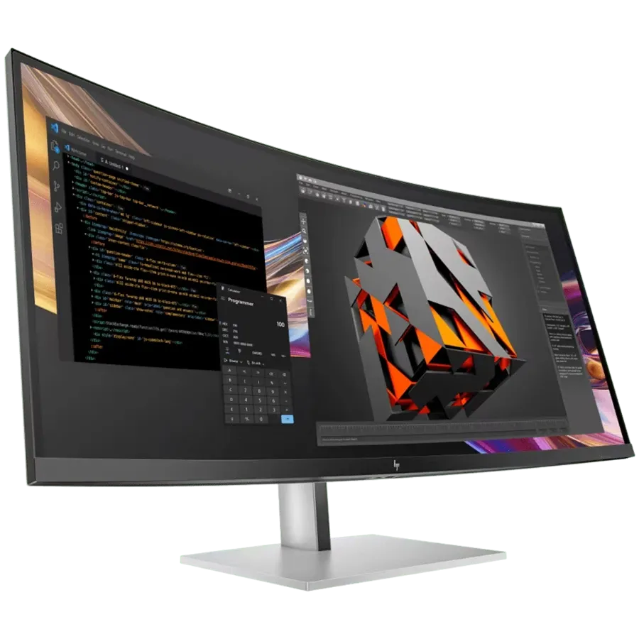 HP INC LED-монитор (37.5", 3840x1600, IPS) Чёрный/Серебристый — Изображение №2 HP INC LED-монитор (37.5", 3840x1600, IPS) Чёрный/Серебристый — Изображение №2