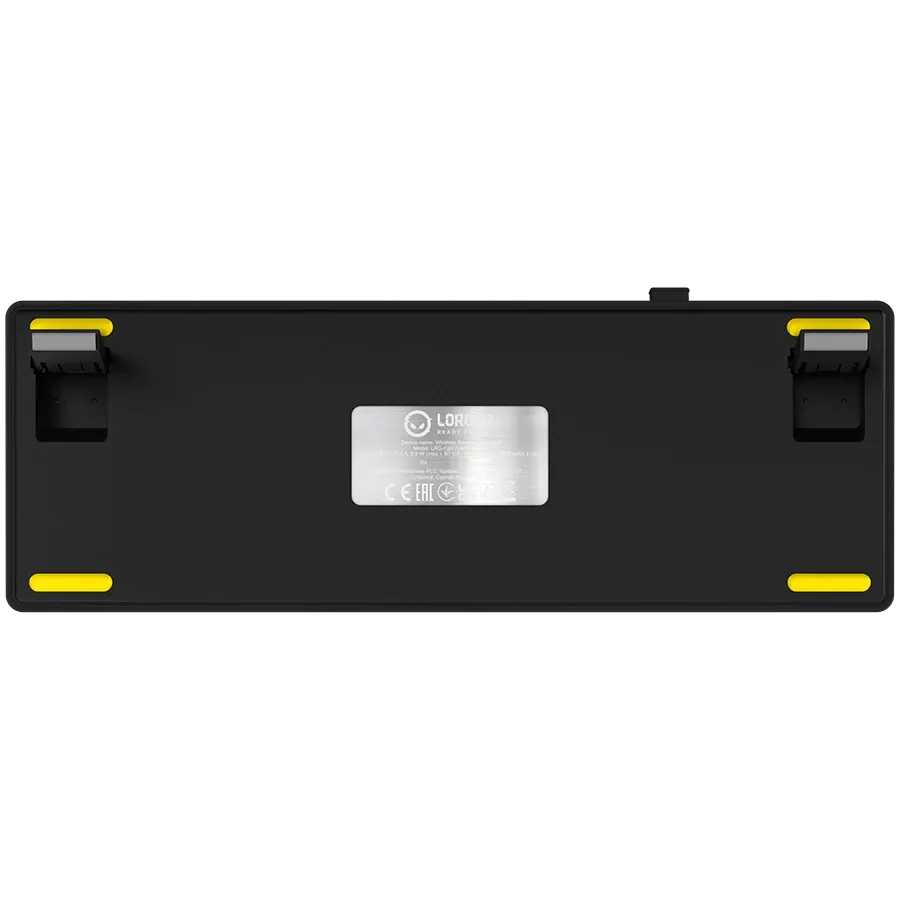 LORGAR KBP70MW Gaming Keyboard, Wireless, Yellow, EN — Image №9