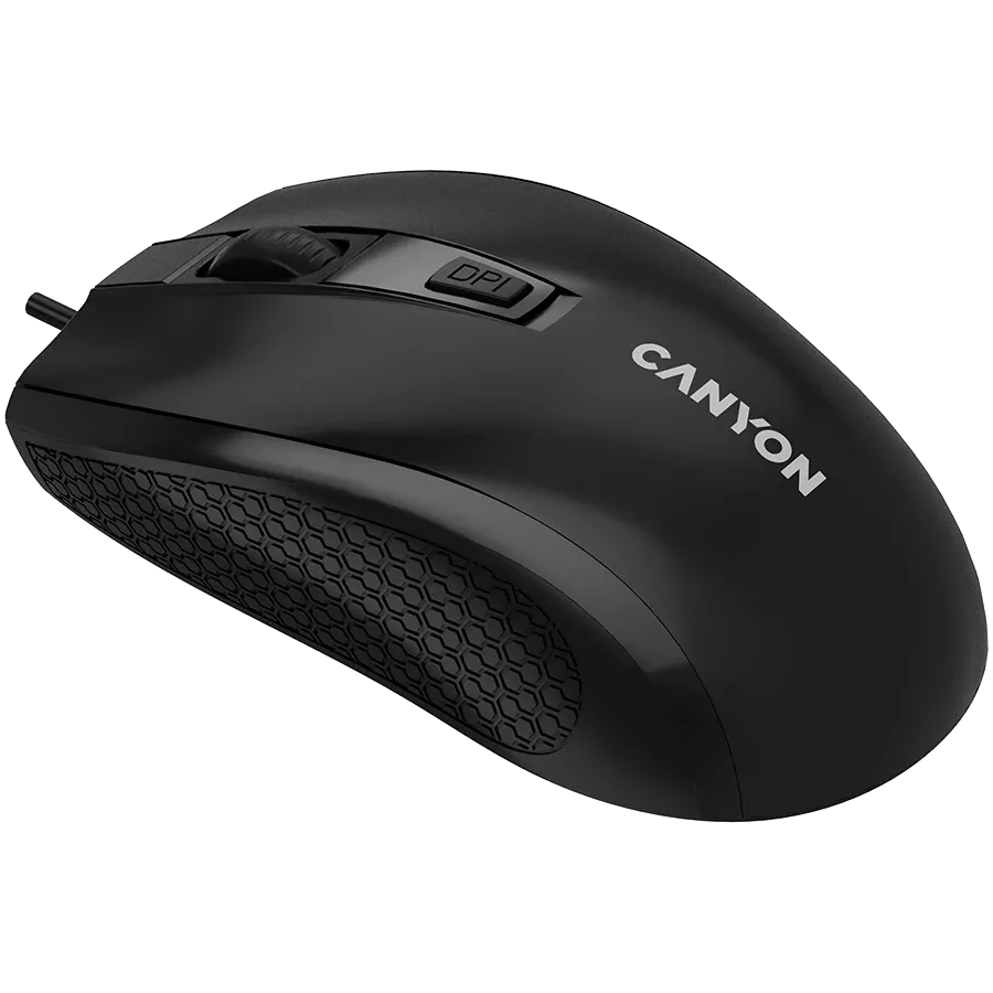 CANYON Ποντίκι M-4, Ενσύρματο, Μαύρος — Εικών №1