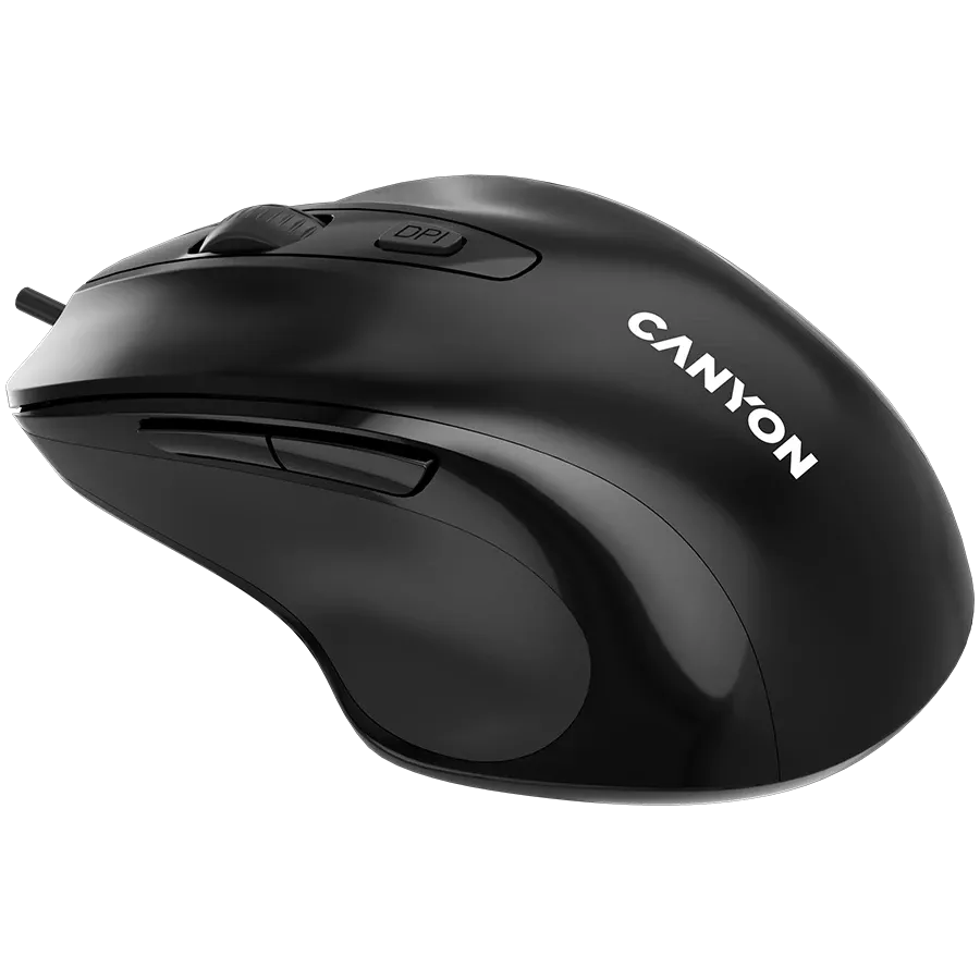 CANYON Ποντίκι M-6, Ενσύρματο, Μαύρος — Εικών №2