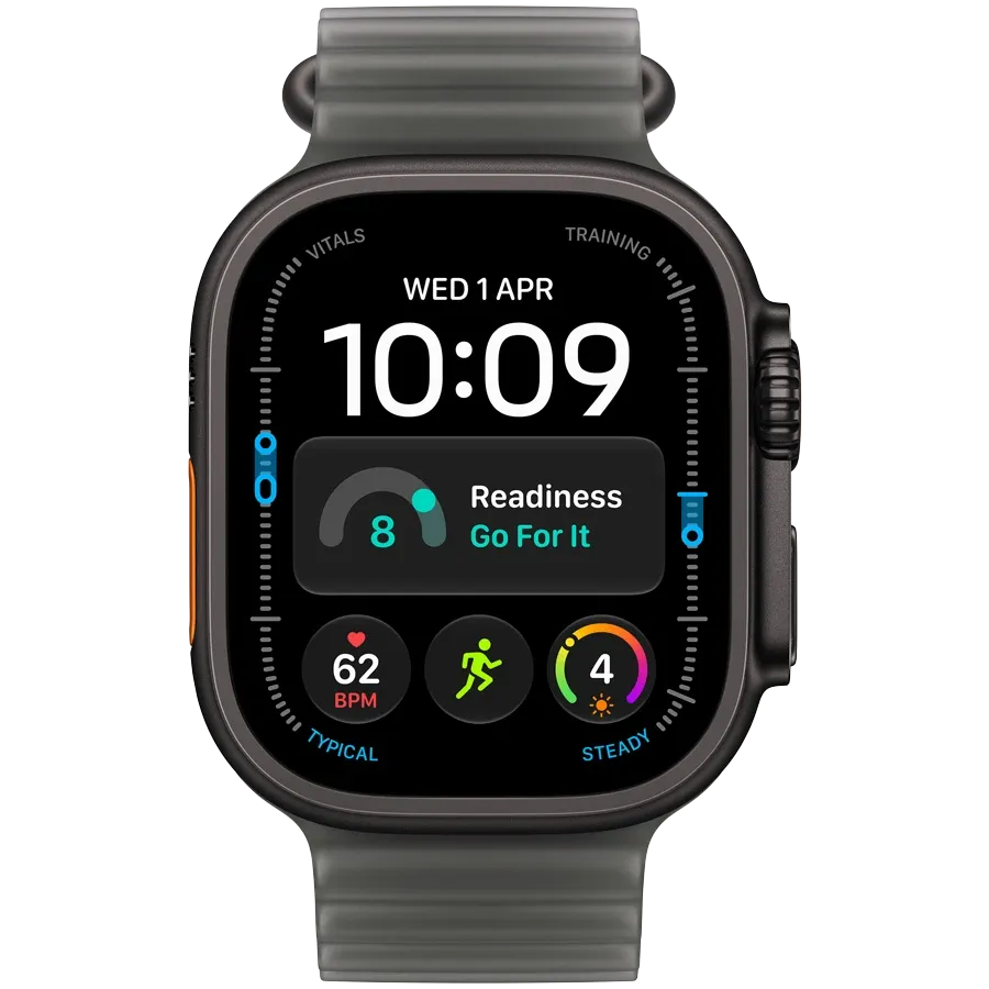 Apple Watch Ultra 4 GPS + Cellular, 49мм, Чёрный, Translucent Black Ocean Band — Изображение №2